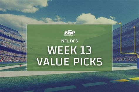 NFL DFS Values .